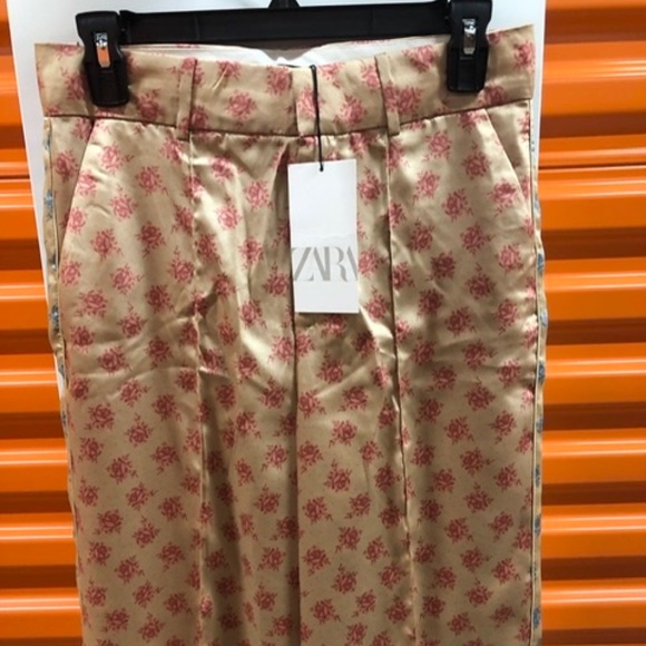 ZARA Satin Pants, NWT, Size S - Picture 2 of 9